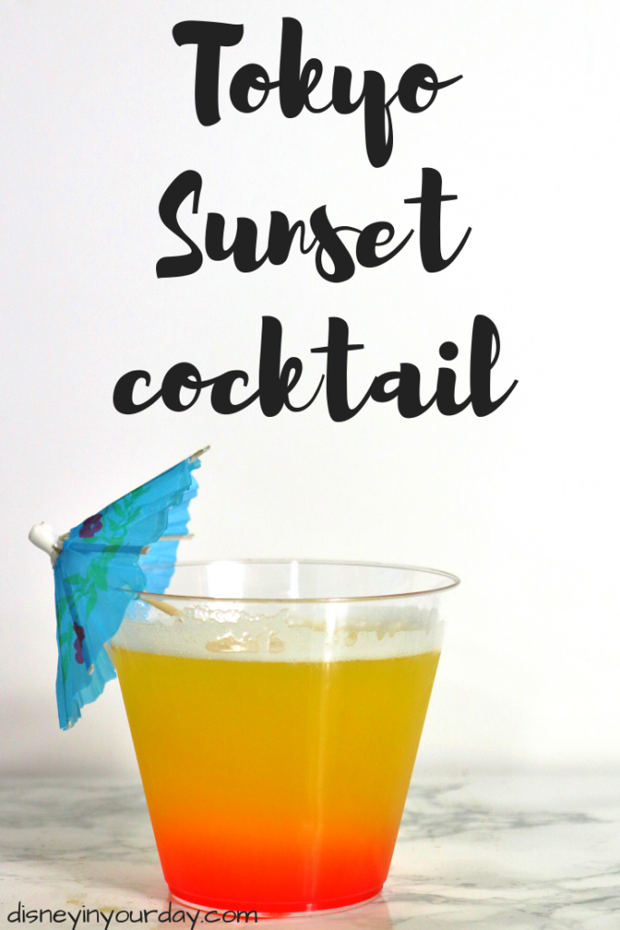 Tokyo sunset cocktail recipe - Disney in your Day