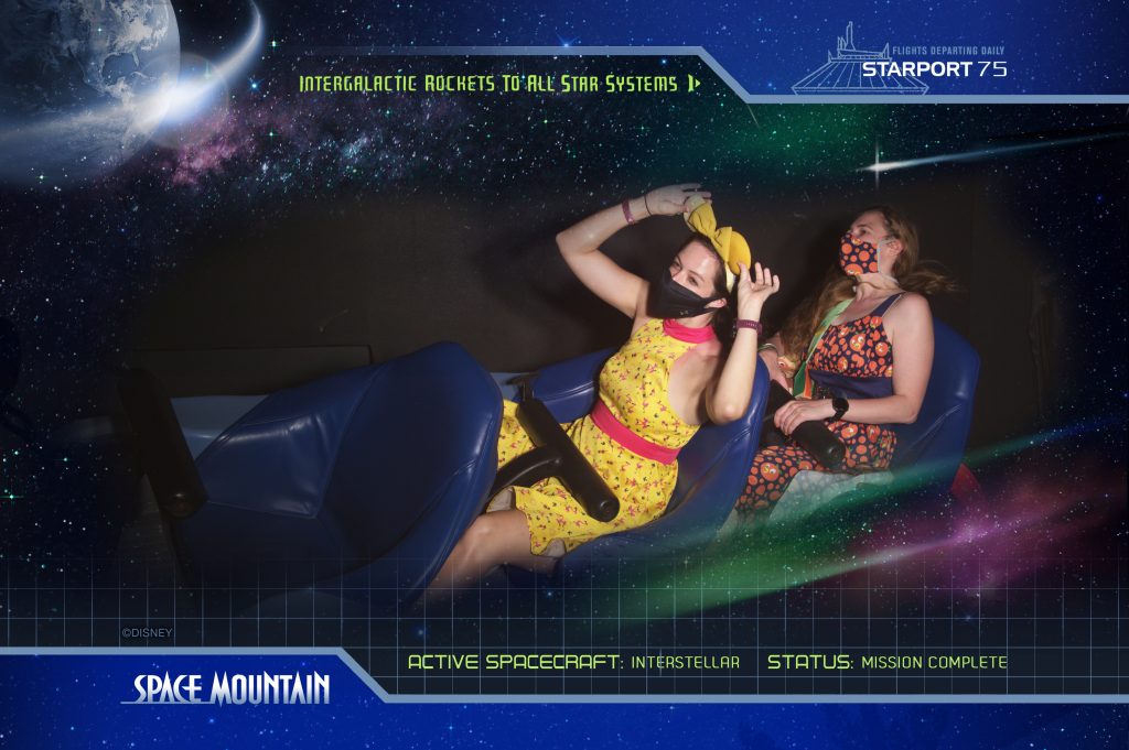 visiting Disney right now - masks on attractions