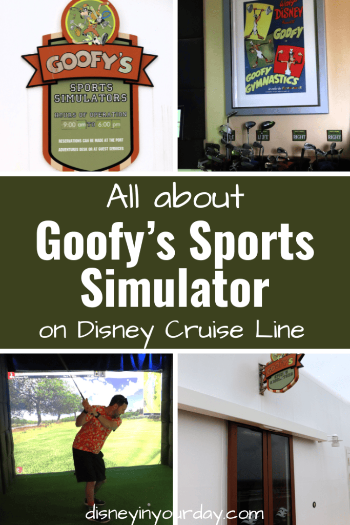 Goofy's Sports Simulator golf - Disney in your Day